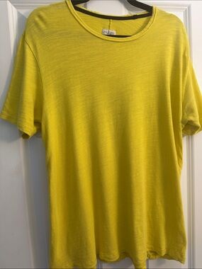 rag & bone Women’s Yellow Short Sleeve Crew Tee